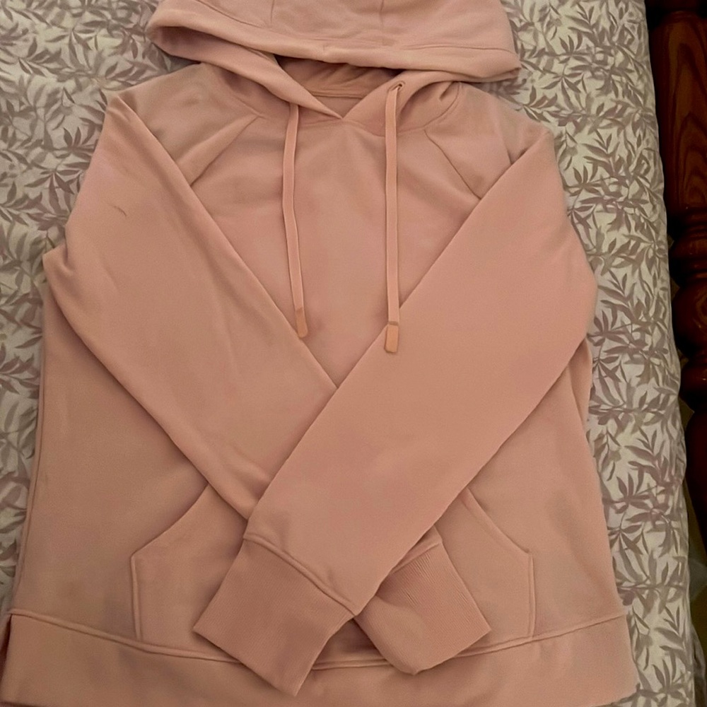 pink hoodie
